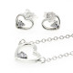 925 conjuntos de joyas de plata para 2019 conjunto de collares de corazón de amor para mujer regalo de joyería de boda - malaquita tienda 36