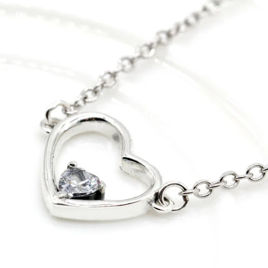 925 conjuntos de joyas de plata para 2019 conjunto de collares de corazón de amor para mujer regalo de joyería de boda - malaquita tienda 36