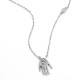 Collar con colgante de vórtice de Palma para mujer, de Plata de Ley 925, cadena de buena suerte, joyería de moda - malaquita tienda 36
