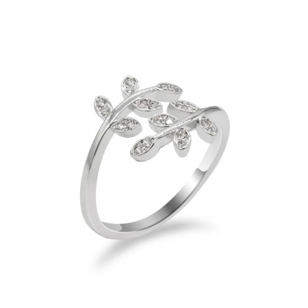 Anillo abierto con forma de hojas ajustable, joyería bonita de amor a la moda para mujeres, regalos para niñas y niños, anillos de boda Anillo abierto con forma de hojas ajustable, joyería bonita de amor a la moda para mujeres, regalos para niñas y niños, anillos de boda