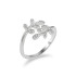 Anillo abierto con forma de hojas ajustable, joyería bonita de amor a la moda para mujeres, regalos para niñas y niños, anillos de boda Anillo abierto con forma de hojas ajustable, joyería bonita de amor a la moda para mujeres, regalos para niñas y niños, anillos de boda