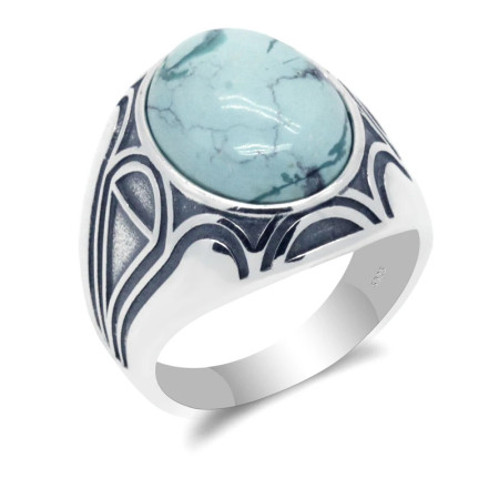 Anillo de piedra para hombre 925 Natural, Plata de ley, piedra azul Original, anillo con diseño de ventana de Dios para hombres, joyería para fiesta turca anillos de piedra turquesa para hombre plata anillo de piedra Anillo de piedra para hombre 925 Natural, Plata de ley, piedra azul Original, anillo con diseño de ventana de Dios para hombres, joyería para fiesta turca anillos de piedra turquesa para hombre plata anillo de piedra