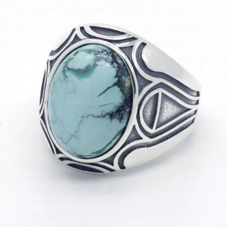 Anillo de piedra para hombre 925 Natural, Plata de ley, piedra azul Original, anillo con diseño de ventana de Dios para hombres, joyería para fiesta turca anillos de piedra turquesa para hombre plata anillo de piedra Anillo de piedra para hombre 925 Natural, Plata de ley, piedra azul Original, anillo con diseño de ventana de Dios para hombres, joyería para fiesta turca anillos de piedra turquesa para hombre plata anillo de piedra