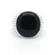 Anillo negro turco de Plata de Ley 925 para hombre y mujer, anillo esmaltado negro, diseño tallado Vintage Original, joyería - malaquita tienda 36