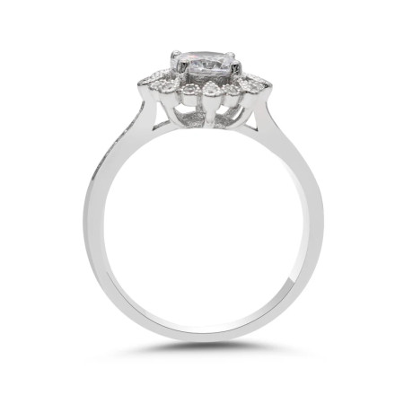 Anillos de plata 925 para mujer, joyería elegante de belleza para mujer, anillo grande de flor de CZ, joyería de moda, regalo, anillos de boda finos Anillos de plata 925 para mujer, joyería elegante de belleza para mujer, anillo grande de flor de CZ, joyería de moda, regalo, anillos de boda finos