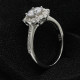 Anillos de plata 925 para mujer, joyería elegante de belleza para mujer, anillo grande de flor de CZ, joyería de moda, regalo, anillos de boda finos - malaquita tienda 36