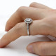 Anillos de plata 925 para mujer, joyería elegante de belleza para mujer, anillo grande de flor de CZ, joyería de moda, regalo, anillos de boda finos - malaquita tienda 36