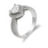 Anillos de plata esterlina 925 para mujer, joyas de boda de piedra CZ, joyas únicas de doble Corazón de estilo clásico, regalo de joyería fina