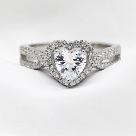 Anillos de plata esterlina 925 para mujer, joyas de boda de piedra CZ, joyas únicas de doble Corazón de estilo clásico, regalo de joyería fina Anillos de plata esterlina 925 para mujer, joyas de boda de piedra CZ, joyas únicas de doble Corazón de estilo clásico, regalo de joyería fina