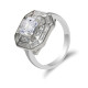 Anillos de plata esterlina 925 para mujer, joyas de compromiso de piedra CZ de estilo clásico, joyería fina de Piedra Grande, novedad - malaquita tienda 36