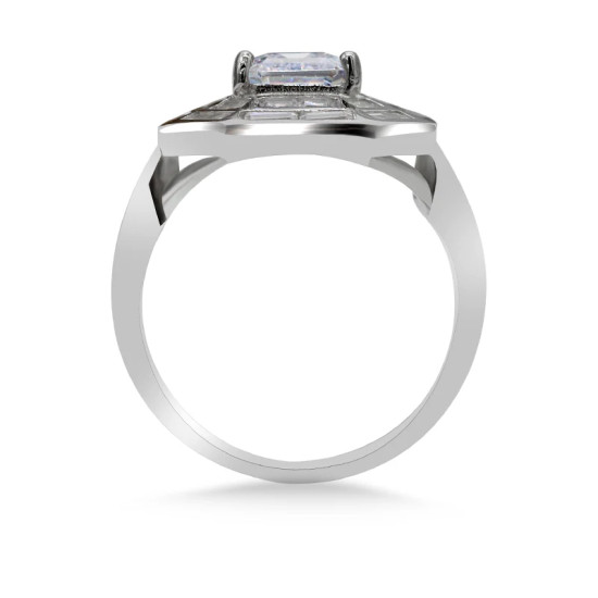 Anillos de plata esterlina 925 para mujer, joyas de compromiso de piedra CZ de estilo clásico, joyería fina de Piedra Grande, novedad - malaquita tienda 36