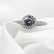 Anillos de plata de ley 925 para mujer, anillos de boda, flor hermosa de estilo clásico, piedra de circonia cúbica deslumbrante, joyería fina, regalos - malaquita tienda 36