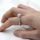 Anillos de plata de ley 925 para mujer, anillos de boda, flor hermosa de estilo clásico, piedra de circonia cúbica deslumbrante, joyería fina, regalos - malaquita tienda 36
