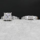 Anillo de plata de primera ley y Circonia cúbica para mujer, sortija, plata esterlina 925, Circonia cúbica, zirconia, circonita, zirconita, brillante, 2 unidades - malaquita tienda 36