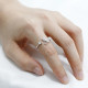 Anillos de dedo ajustables de tamaño abierto para mujer, joyería de fiesta/boda, piedra CZ, diseño exquisito, joyería de moda - malaquita tienda 36