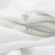 Anillos abiertos de doble triángulo para mujer, joyería de circonia cúbica Ajustable para dedo, estilo romántico, joyería de moda de alta calidad - malaquita tienda 36