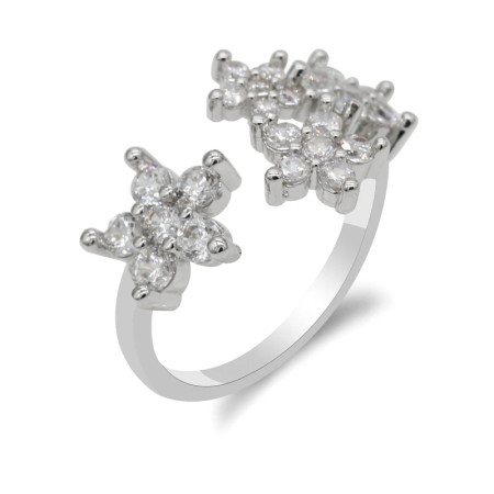Anillos de boda de estilo romántico para mujer, 4 estrellas, ajustables, deslumbrantes, de piedra CZ, joyería de moda Anillos de boda de estilo romántico para mujer, 4 estrellas, ajustables, deslumbrantes, de piedra CZ, joyería de moda