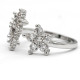 Anillos de boda de estilo romántico para mujer, 4 estrellas, ajustables, deslumbrantes, de piedra CZ, joyería de moda - malaquita tienda 36