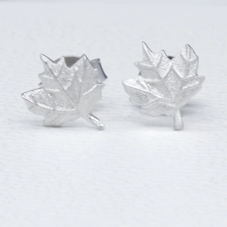 Pendientes de planta de Plata de Ley 925 para mujer, aretes de planta de hoja diminuta Simple, joyería fina de declaración fresca y dulce Pendientes de planta de Plata de Ley 925 para mujer, aretes de planta de hoja diminuta Simple, joyería fina de declaración fresca y dulce