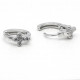 Pendientes de plata de ley 925 auténtica para mujer, aretes redondos de circonita cúbica, pendientes de Cruz geométrica, regalo fino de plata de ley - malaquita tienda 36