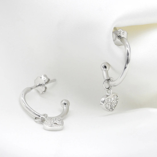 Pendientes de plata de ley 925 auténtica para mujer, aretes redondos de circonita cúbica, pendientes de Cruz geométrica, regalo fino de plata de ley - malaquita tienda 36