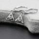 Pendientes geométricos de Plata de Ley 925 auténtica, joyería fina, accesorios de regalo - malaquita tienda 36
