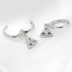 Pendientes geométricos de Plata de Ley 925 auténtica, joyería fina, accesorios de regalo - malaquita tienda 36