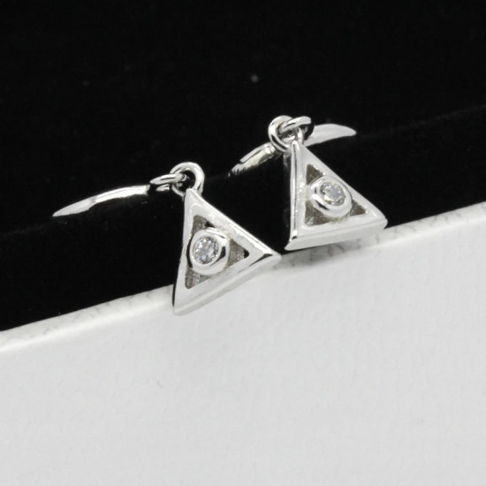 Pendientes geométricos de Plata de Ley 925 auténtica, joyería fina, accesorios de regalo - malaquita tienda 36