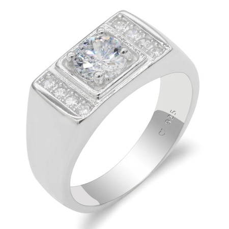 Anillos de plata 925 para mujer, anillo de boda elegante de piedra CZ deslumbrante, hecho a mano, regalos de moda clásicos simples para mujer, joyería fina Anillos de plata 925 para mujer, anillo de boda elegante de piedra CZ deslumbrante, hecho a mano, regalos de moda clásicos simples para mujer, joyería fina