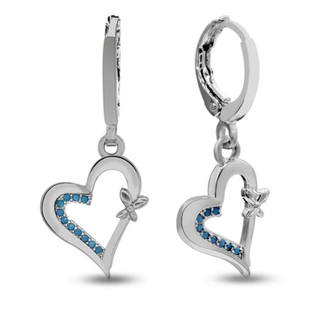 Conjuntos de joyas de plata de ley 925 para mujer, collar y pendientes con forma de corazón, piedra turquesa, conjuntos de joyas de boda, regalo de joyería fina Conjuntos de joyas de plata de ley 925 para mujer, collar y pendientes con forma de corazón, piedra turquesa, conjuntos de joyas de boda, regalo de joyería fina