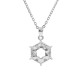 Exquisito Collar de plata de ley 925 geométrico, pendientes de aro, forma hexagonal clásica, conjunto de joyería nupcial, regalo fino - malaquita tienda 36