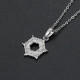 Exquisito Collar de plata de ley 925 geométrico, pendientes de aro, forma hexagonal clásica, conjunto de joyería nupcial, regalo fino - malaquita tienda 36