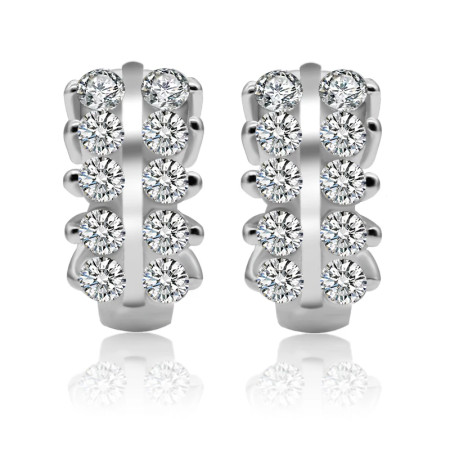 Pendientes de plata de primera ley y Circonia cúbica para mujer, aretes pequeños, plata esterlina 925, Circonia cúbica, zirconia, circonita, zirconita, zirconita, boda Pendientes de plata de primera ley y Circonia cúbica para mujer, aretes pequeños, plata esterlina 925, Circonia cúbica, zirconia, circonita, zirconita, zirconita, boda