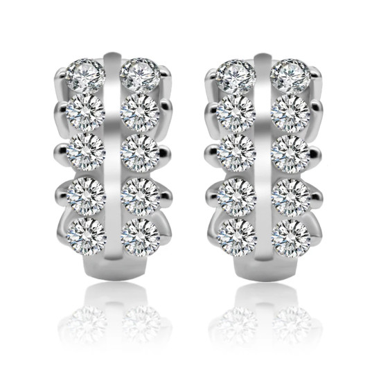 Pendientes de plata de primera ley y Circonia cúbica para mujer, aretes pequeños, plata esterlina 925, Circonia cúbica, zirconia, circonita, zirconita, zirconita, boda - malaquita tienda 36