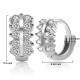 Pendientes de plata de primera ley y Circonia cúbica para mujer, aretes pequeños, plata esterlina 925, Circonia cúbica, zirconia, circonita, zirconita, zirconita, boda - malaquita tienda 36