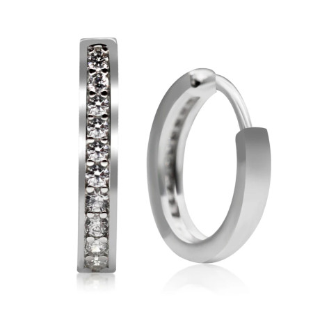 Pendientes de aro de piedras AAA y CZ deslumbrantes para mujer, pendientes de plata de ley 925 para mujer, pendientes hechos a mano de plata tailandesa, joyería de boda Pendientes de aro de piedras AAA y CZ deslumbrantes para mujer, pendientes de plata de ley 925 para mujer, pendientes hechos a mano de plata tailandesa, joyería de boda