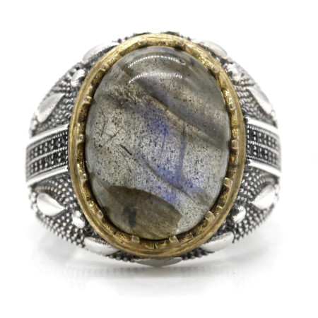 Anillo de Plata de Ley 925 con piedra lunar Natural para hombre, sortija de dedo estilo Punk, gota de agua, buena suerte, joyería hecha a mano, regalo de boda Anillo de Plata de Ley 925 con piedra lunar Natural para hombre, sortija de dedo estilo Punk, gota de agua, buena suerte, joyería hecha a mano, regalo de boda
