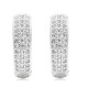 Pendientes de aro de Plata de Ley 925 con piedra CZ para mujer, arete de boda de diseño Simple clásico, joyería de moda, regalo - malaquita tienda 36
