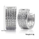 Pendientes de aro de Plata de Ley 925 para mujer, aretes deslumbrantes de circonia cúbica, joyería de boda, regalo - malaquita tienda 36