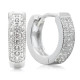 Pendientes de aro deslumbrantes AAA para mujer, aretes de Plata de Ley 925 con estampado de corazón, joyería de boda de diseño exquisito, regalo - malaquita tienda 36
