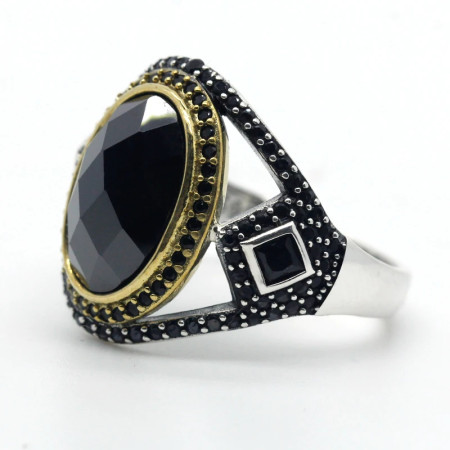 Metalmadman-anillos de plata 925 para hombre, piedra CZ Natural grande con forma de W, anillos de boda/Patry, joyería fina de diseño único de alta calidad Metalmadman-anillos de plata 925 para hombre, piedra CZ Natural grande con forma de W, anillos de boda/Patry, joyería fina de diseño único de alta calidad