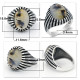 Anillos de plata de ley 925 para hombre, piedra de ágata Natural, anillo de estilo Punk Retro para hombre, joyería de fiesta, joyería fina hecha a mano - malaquita tienda 36