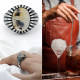 Anillos de plata de ley 925 para hombre, piedra de ágata Natural, anillo de estilo Punk Retro para hombre, joyería de fiesta, joyería fina hecha a mano - malaquita tienda 36