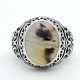 Anillo de piedra de ágata Natural, anillo de plata 925 auténtica para hombre, Animal, mariposa, estilo Punk, joyería turca, anillo de sello, regalo de joyería - malaquita tienda 36