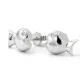 Pendientes tipo botón de plata fina con forma de pez para mujer, aretes coreanos de CZ, joyería de moda, Tanabata, regalo de San Valentín, 925 - malaquita tienda 36