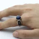 Anillo de lapislázuli Natural para hombre y mujer, de Plata de Ley 925, anillo turco hecho a mano, estilo Punk turco, joyería de lujo - malaquita tienda 36