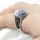 Nuevo anillo de plata 925 para hombre, ágata ovalada, conjunto de joyería Vintage con personalidad para hombre, anillo de pareja a la moda para mujer - malaquita tienda 36